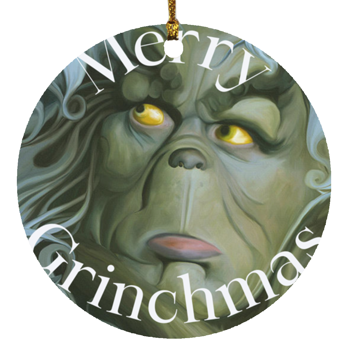 MERRY GRINCHMAS Circle Ornament