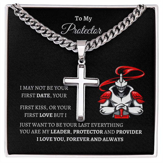 FOR YOUR HUSBAND CROSS WITH MESSAGE CARD