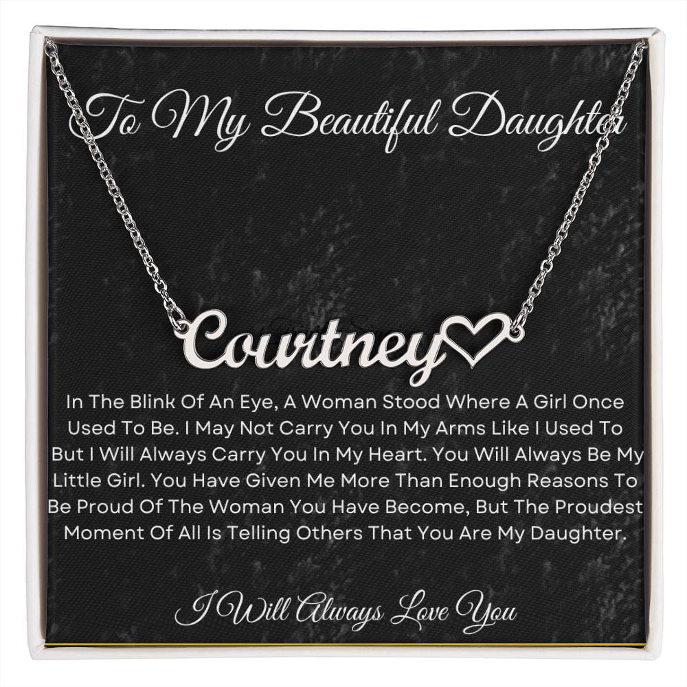 Personalized necklace for Daughter