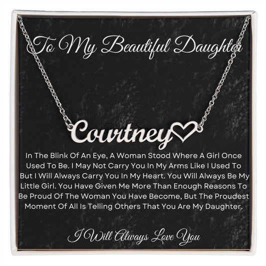 Personalized necklace for Daughter